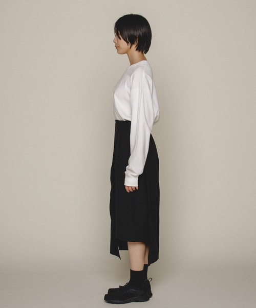 Uiscel（ユイセル）の「Uiscel　4WAYストレッチマキスカート（スカート・レディース・ブラック/モカ・ONE）」の8枚目の写真