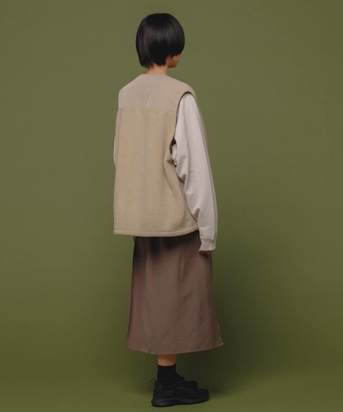 Uiscel（ユイセル）の「Uiscel　4WAYストレッチマキスカート（スカート・レディース・ブラック/モカ・ONE）」の16枚目の写真