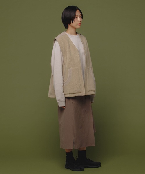 Uiscel（ユイセル）の「Uiscel　4WAYストレッチマキスカート（スカート・レディース・ブラック/モカ・ONE）」の17枚目の写真