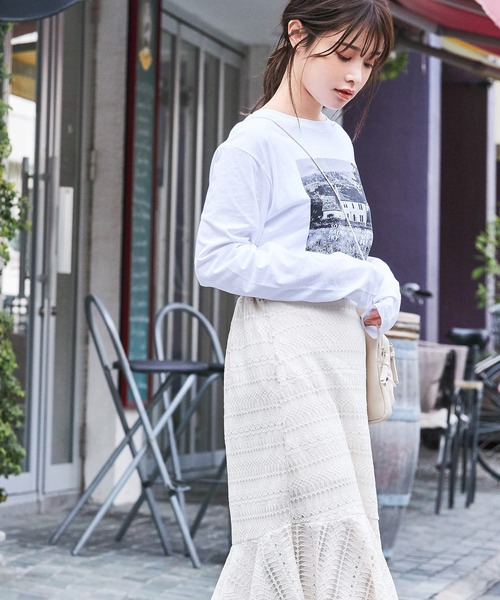 セール】フォトプリントロングスリーブTシャツ（Tシャツ/カットソー