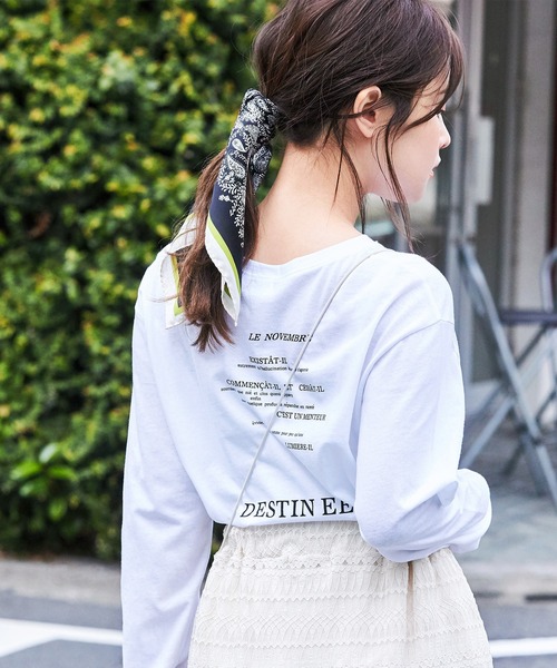 reirie フォトプリントロングスリープTシャツ フォトプリントロングスリーブTシャツ（Tシャツ/カットソー）｜Isn't