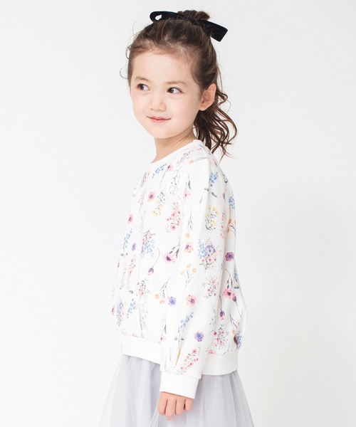 BRANSHES（ブランシェス）の「花柄トレーナー（スウェット・キッズ・ピンク/アイボリー・120/130/140/150/100/110/90）」の7枚目の写真