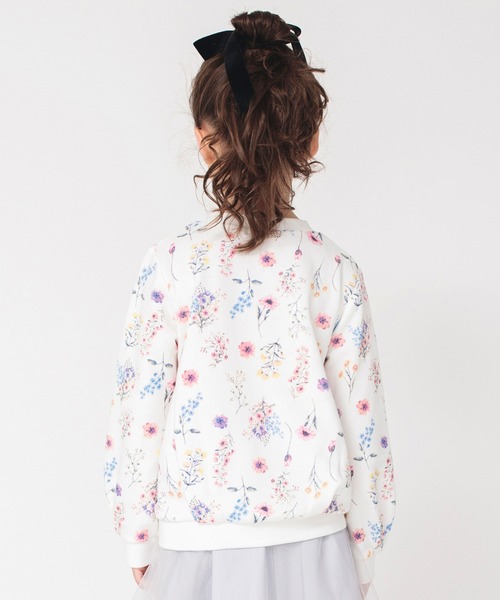 BRANSHES（ブランシェス）の「花柄トレーナー（スウェット・キッズ・ピンク/アイボリー・120/130/140/150/100/110/90）」の9枚目の写真