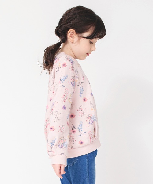 BRANSHES（ブランシェス）の「花柄トレーナー（スウェット・キッズ・ピンク/アイボリー・120/130/140/150/100/110/90）」の15枚目の写真