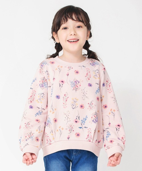 BRANSHES（ブランシェス）の「花柄トレーナー（スウェット・キッズ・ピンク/アイボリー・120/130/140/150/100/110/90）」の14枚目の写真