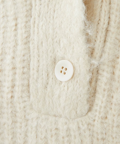 アルパカ混ハーフボタンニット【オンラインストア限定商品】