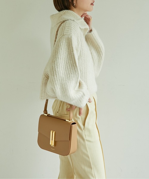 アルパカ混ハーフボタンニット【オンラインストア限定商品】