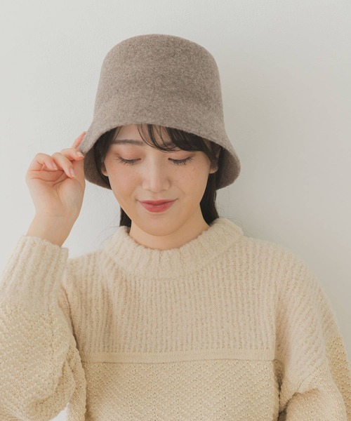 RODE SKO（ロデスコ）の「ウールバケットハット（ハット・レディース・グレー/ブラック/モカ・FREE）」の16枚目の写真