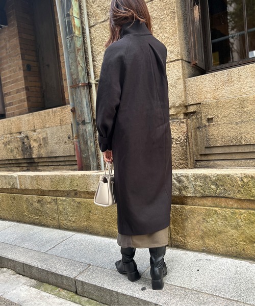 Chez toi（シェトワ）の「袖ボリュームスタンドネックコート（その他アウター・レディース・アイボリー/ブラック/モカ/イエロー・FREE）」の17枚目の写真