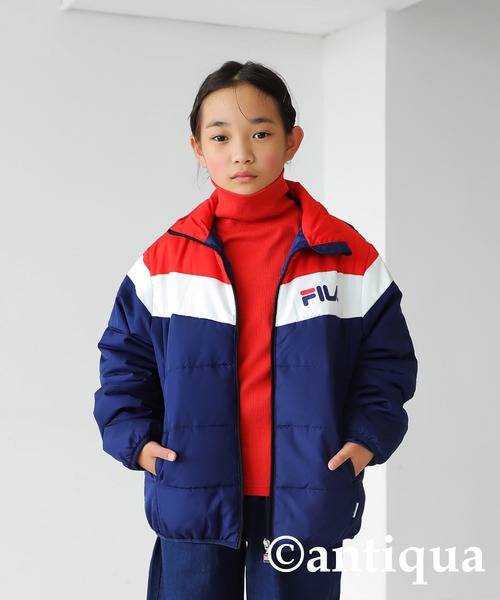 antiqua（アンティカ）の「FILAロゴダウンジャケット（ダウンジャケット/コート・キッズ・ネイビー/ブルー・160/140/130/150）」の20枚目の写真