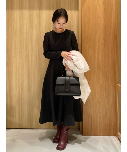 【美品】ミラオーエン　シアーブラウスドッキングベアワンピース　ブラック　サイズ1 Mila Owen（ミラオーウェン）の「シアーブラウスドッキングベア