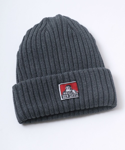 BEN DAVIS（ベンデイビス）の「BEN DAVIS/ベンデイビス コットン ニットキャップ ビーニー（ニットキャップ/ビーニー・メンズ・ダークグリーン/ベージュ/ブラック/グレー/オフホワイト/イエロー/スミクロ/チャコール/ネイビー・FREE）」の5枚目の写真