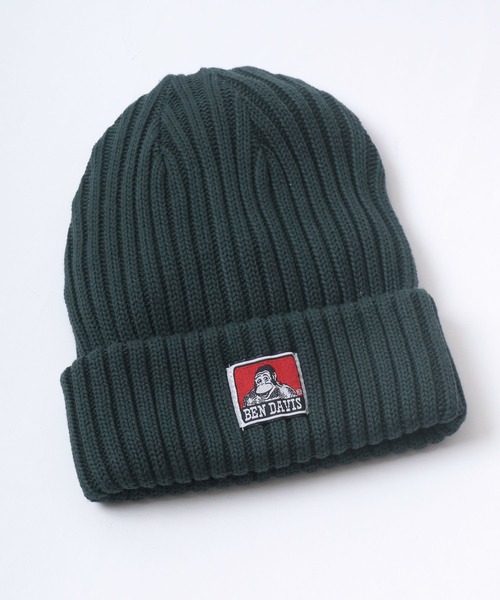 BEN DAVIS（ベンデイビス）の「BEN DAVIS/ベンデイビス コットン ニットキャップ ビーニー（ニットキャップ/ビーニー・メンズ・ダークグリーン/ベージュ/ブラック/グレー/オフホワイト/イエロー/スミクロ/チャコール/ネイビー・FREE）」の7枚目の写真