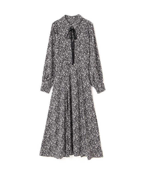 N.（N. Natural Beauty Basic）（エヌエヌナチュラルビューティーベーシック）の「リボン付ボリュームスリーブワンピース（ワンピース・レディース・ブルー/ブラック系その他/カーキ・MEDIUM/SMALL）」の8枚目の写真