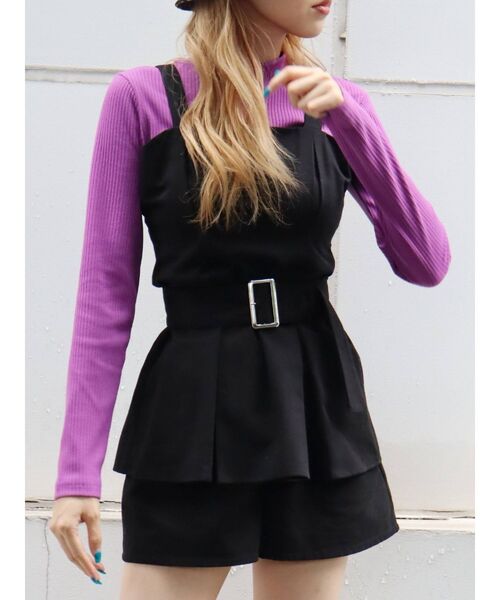 EVRIS（エヴリス）の「ツイルショートパンツ【セットアップ着用可能】（その他パンツ・レディース・ブラック/その他1・SMALL/MEDIUM）」の17枚目の写真