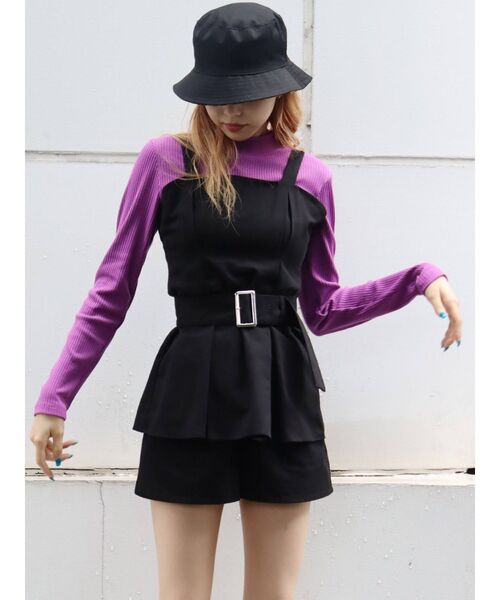 EVRIS（エヴリス）の「ツイルショートパンツ【セットアップ着用可能】（その他パンツ・レディース・ブラック/その他1・SMALL/MEDIUM）」の19枚目の写真