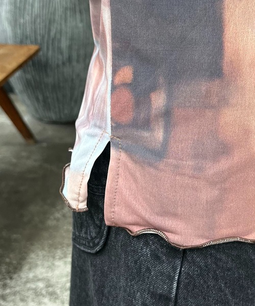 CAPRICIEUX LE'MAGE（カプリシューレマージュ）の「〈AgAwd/アガウド〉パターンシアーTシャツ（Tシャツ/カットソー・レディース・ブラウン/グレー・FREE）」の22枚目の写真