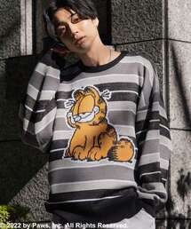 SEQUENZ（シークエンズ）の「【SEQUENZ】GARFIELD MULTI STRIPE CREW NECK SWEATER / ガーフィールド マルチストライプ ジャガード オーバーサイズ ニット（ニット/セーター・メンズ）」