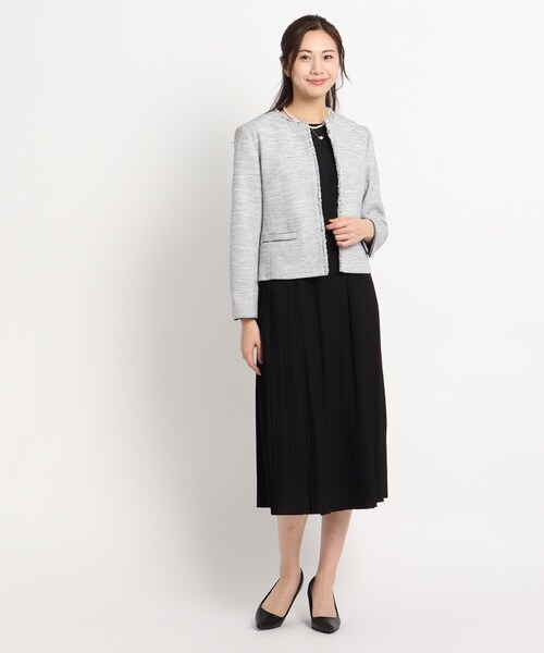 Dessin(デッサン)の「【入卒/セレモニー】プリーツスカートワンピース<S~L>(ワンピース・レディース・パープル/ブラック/ネイビー系/ネイビー・01/02/03)」の19枚目の写真