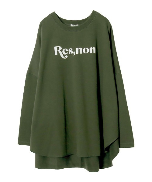 Rejoule(リジュール)の「裏起毛ポンチョロゴスウェット(スウェット・レディース・エンジ/ブラック/アイボリー/グレイッシュベージュ・FREE)」の13枚目の写真
