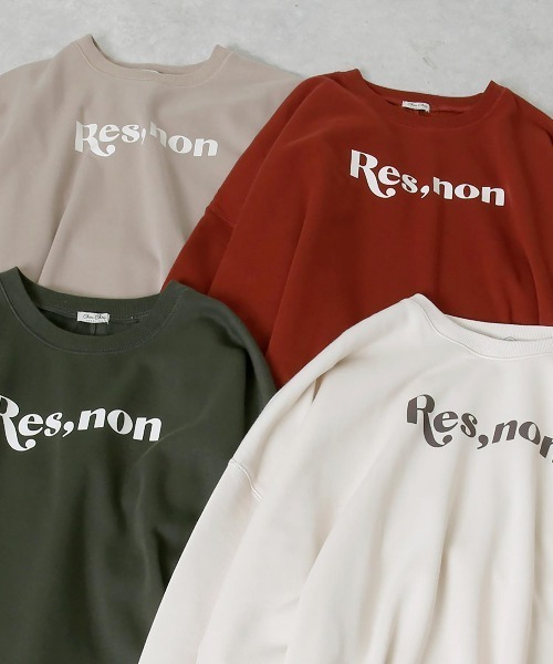 Rejoule(リジュール)の「裏起毛ポンチョロゴスウェット(スウェット・レディース・エンジ/ブラック/アイボリー/グレイッシュベージュ・FREE)」の19枚目の写真