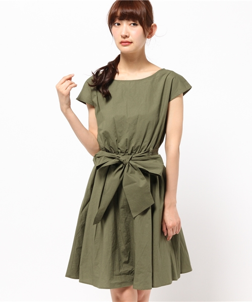 Chico（チコ）の「ウエストリボンOP（ワンピース・レディース・ホワイト/ネイビー/カーキ・FREE）」の17枚目の写真