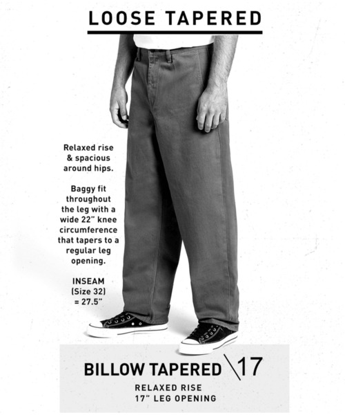VOLCOM（ボルコム）の「BILLOW TAPERED（デニムパンツ・メンズ・ブラック系・30/32/34/36）」の5枚目の写真