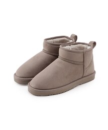 SHOO・LA・RUE | 【撥水/抗菌防臭】フェイクムートンショート(ブーツ)