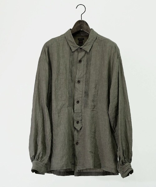 EGO TRIPPING(エゴトリッピング)の「ms5173- BELGIUMLINEN DRESS SHIRTS シャツ(シャツ/ブラウス・メンズ・サックスブルー/サンドグレー・46/48)」の8枚目の写真