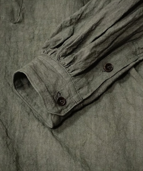 EGO TRIPPING(エゴトリッピング)の「ms5173- BELGIUMLINEN DRESS SHIRTS シャツ(シャツ/ブラウス・メンズ・サックスブルー/サンドグレー・46/48)」の9枚目の写真