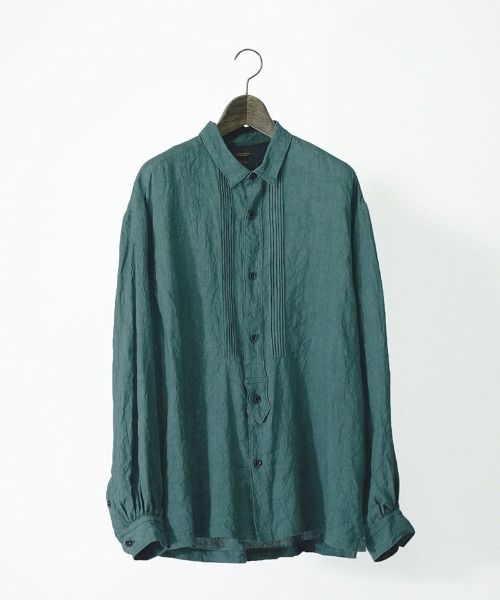 EGO TRIPPING(エゴトリッピング)の「ms5173- BELGIUMLINEN DRESS SHIRTS シャツ(シャツ/ブラウス・メンズ・サックスブルー/サンドグレー・46/48)」の7枚目の写真