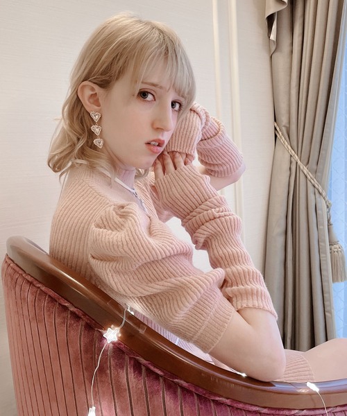 lilLilly（リルリリー）の「トリプルハートビジューピアス（ピアス（両耳用）・レディース・レッド/ピンク/ホワイト/パープル・FREE）」の15枚目の写真