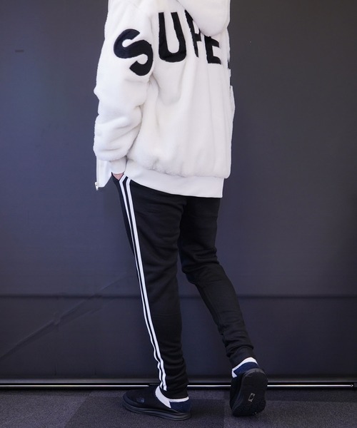 GGD SELECT(ジージーディー セレクト)の「スウェットジョガーパンツ スキニー 裏起毛(スウェットパンツ・メンズ・ブラック/ライトブラック/グレー・M/L/LL)」の2枚目の写真