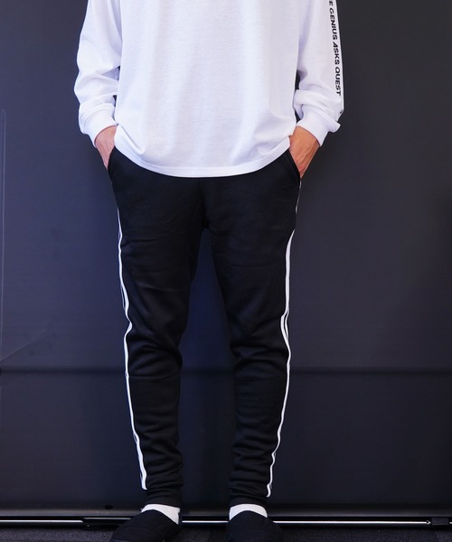 GGD SELECT(ジージーディー セレクト)の「スウェットジョガーパンツ スキニー 裏起毛(スウェットパンツ・メンズ・ブラック/ライトブラック/グレー・M/L/LL)」の9枚目の写真