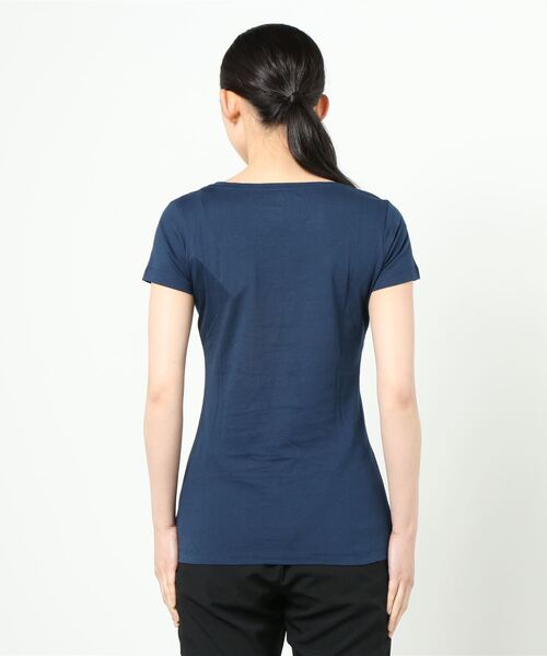 PACT(パクト)の「PACT/パクト SCOOP NECK TEE レディース オーガニックコットン NAVY(ネイビー)(Tシャツ/カットソー・レディース・ネイビー・M/XS/S)」の3枚目の写真