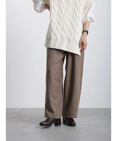 Samansa Mos2 blue（サマンサモスモスブルー）の「イージーパンツ（その他パンツ・レディース・グリーン/ブラウン/ブラック/ブルー・ﾌﾘ-）」の7枚目の写真