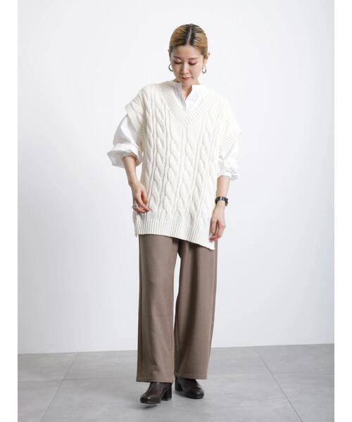 Samansa Mos2 blue（サマンサモスモスブルー）の「イージーパンツ（その他パンツ・レディース・グリーン/ブラウン/ブラック/ブルー・ﾌﾘ-）」の13枚目の写真