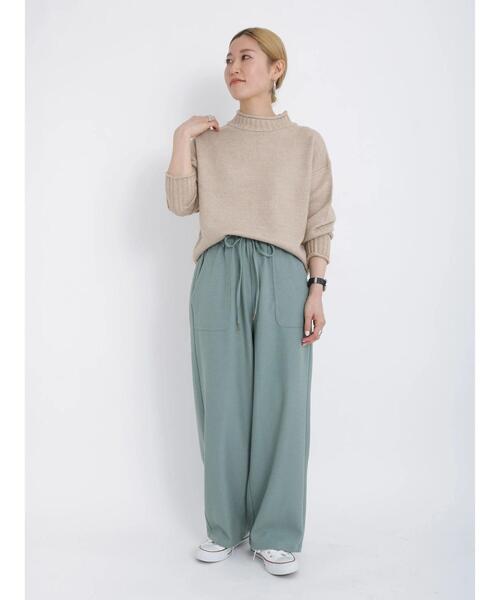 Samansa Mos2 blue（サマンサモスモスブルー）の「イージーパンツ（その他パンツ・レディース・グリーン/ブラウン/ブラック/ブルー・ﾌﾘ-）」の18枚目の写真