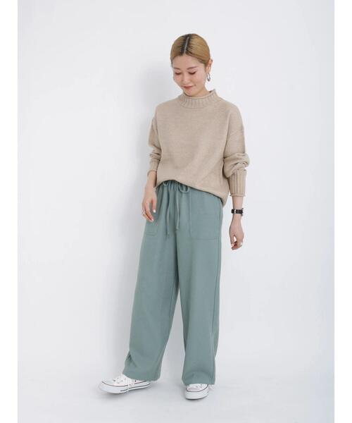 Samansa Mos2 blue（サマンサモスモスブルー）の「イージーパンツ（その他パンツ・レディース・グリーン/ブラウン/ブラック/ブルー・ﾌﾘ-）」の20枚目の写真