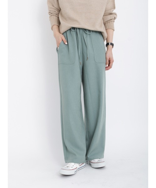 Samansa Mos2 blue（サマンサモスモスブルー）の「イージーパンツ（その他パンツ・レディース・グリーン/ブラウン/ブラック/ブルー・ﾌﾘ-）」の3枚目の写真