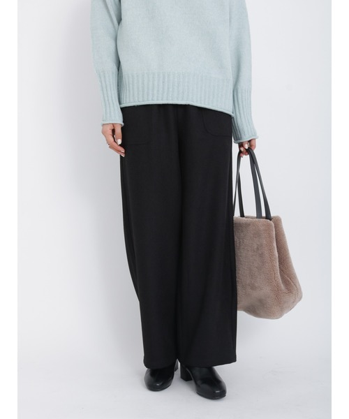 Samansa Mos2 blue（サマンサモスモスブルー）の「イージーパンツ（その他パンツ・レディース・グリーン/ブラウン/ブラック/ブルー・ﾌﾘ-）」の2枚目の写真
