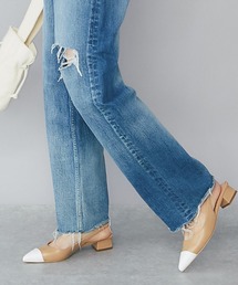 RIVE DROITE | つま先のバイカラーで華やかな足元に/バイカラーパンプス(パンプス)