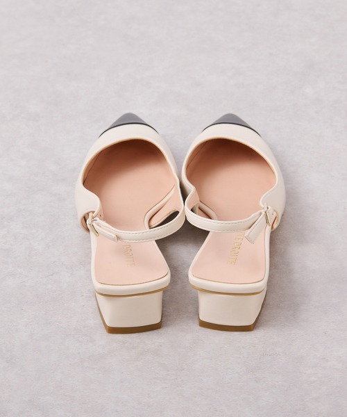 RIVE DROITE(リヴドロワ)の「つま先のバイカラーで華やかな足元に/バイカラーパンプス(パンプス・レディース・オフホワイト/ベージュ・S/M/L)」の13枚目の写真