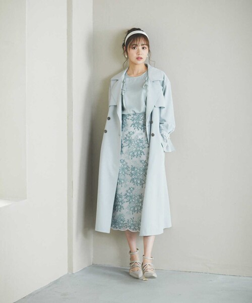 PROPORTION BODY DRESSING（プロポーションボディドレッシング）の「ラッフルブラウス / 1213110200（シャツ/ブラウス・レディース・オフホワイト/グレー/カーキ・SMALL/MEDIUM）」の14枚目の写真