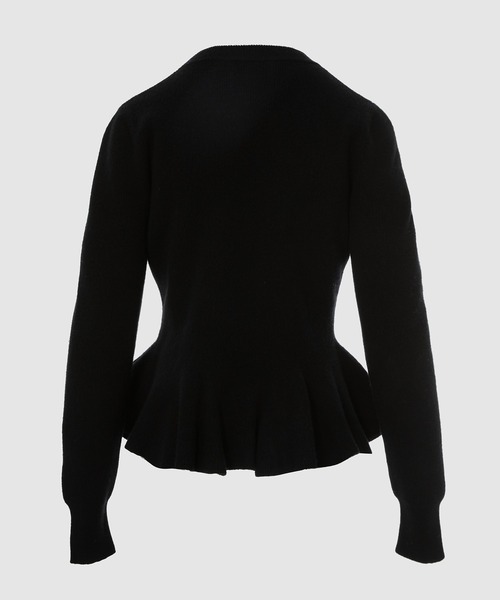 Erdem(アーデム)の「SLIM FIT CREW NECK PEPLUM JUMPER(ニット/セーター・レディース・ブラック・S/M)」の3枚目の写真