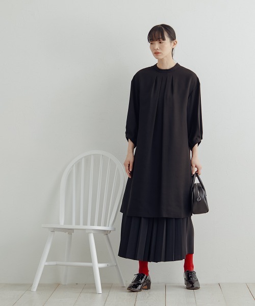 セール】【喪服・礼服】＜Neina＞洗える防しわタックデザイン