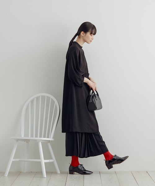 セール】【喪服・礼服】＜Neina＞洗える防しわタックデザイン