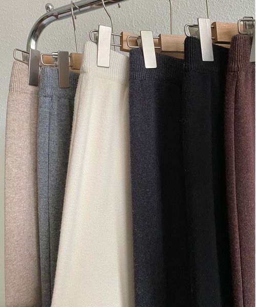 MAISON DE THERESE（メゾン ド テレーズ）の「ニットストレートスカート（スカート・レディース・アイボリー/モカ/ブラウン/グレー/ダークグレー/ブラック・M）」の22枚目の写真