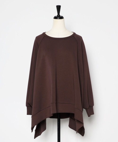 Bonjour Sagan（ボンジュールサガン）の「ストレッチドルマンスウェット（スウェット・レディース・アイボリー/ベージュ/グレー/ブラウン・FREE）」の7枚目の写真