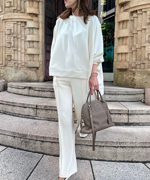 Bonjour Sagan（ボンジュールサガン）の「ストレッチドルマンスウェット（スウェット・レディース・アイボリー/ベージュ/グレー/ブラウン・FREE）」の15枚目の写真